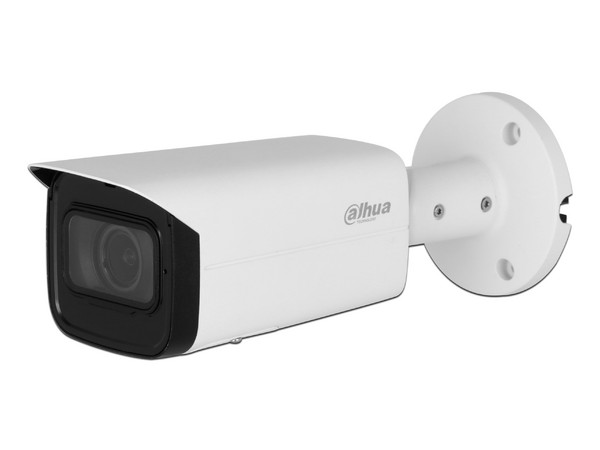 Cámara de Vigilancia IP tipo Bala Dahua DH-IPC-HFW3241T-ZAS-S2, 2MP (1920x1080), IR hasta 60m, IP67, Micrófono Integrado. Color Blanco.