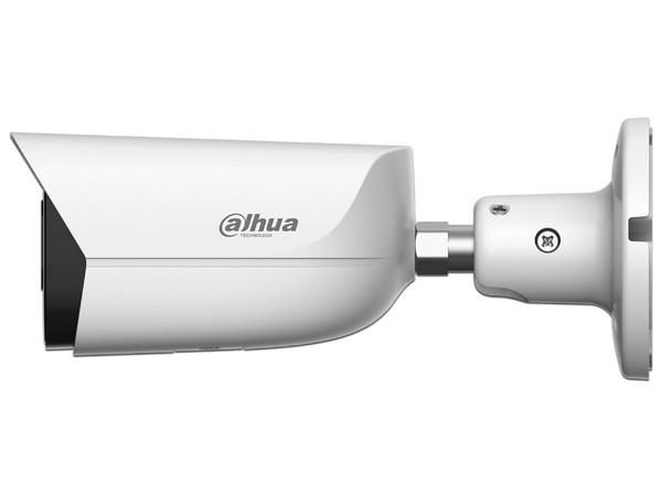 Cámara IP Tipo Bala Dahua DH-IPC-HFW3449E-S-IL de 4MP (2688 x 1520), Lente de 2.8mm, IR hasta 50m, IP67, Micrófono Integrado, Color Blanco.