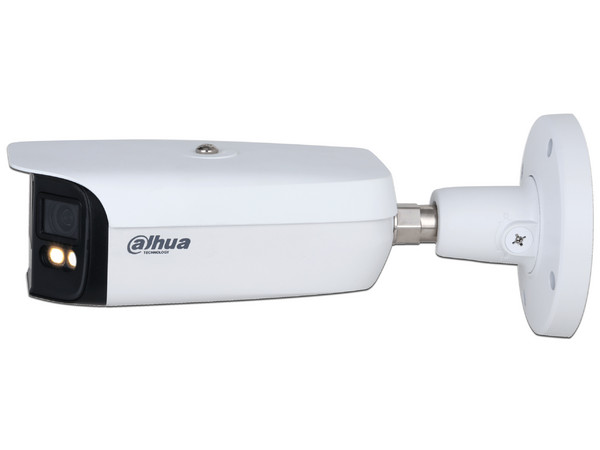 Cámara IP Tipo Bullet Dahua IPC-PFW5849-A180-E2-ASTE 4k, 2x4 MP, Códec H.265, Full Color, Led de 40m, Angulo de Visión 180.
