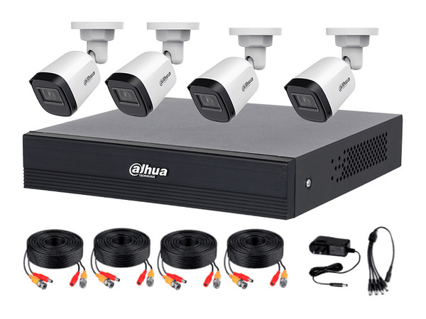 Kit de Videovigilancia Dahua DH-KIT/XVR1B08-I/T/8-B1A21N-U-IL-A-0280B, Incluye DVR XVR1B08-I/T de 8 Canales BNC, 8 Cámaras B1A21N-U-IL-A-0280B de 2MP, Full HD (1920 x 1080), (No Incluye Disco Duro), Incluye Alimentación y Accesorios de Instalación.