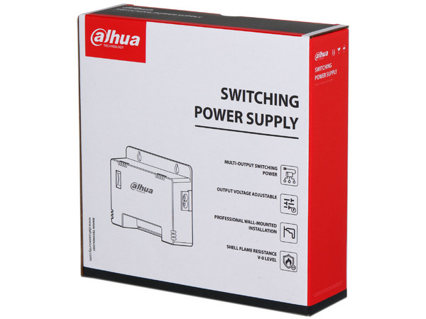 Fuente de Poder Dahua DH-PFM344D-8CH-US, 12 VCD, 4 Amperes, para 8 Cámaras.