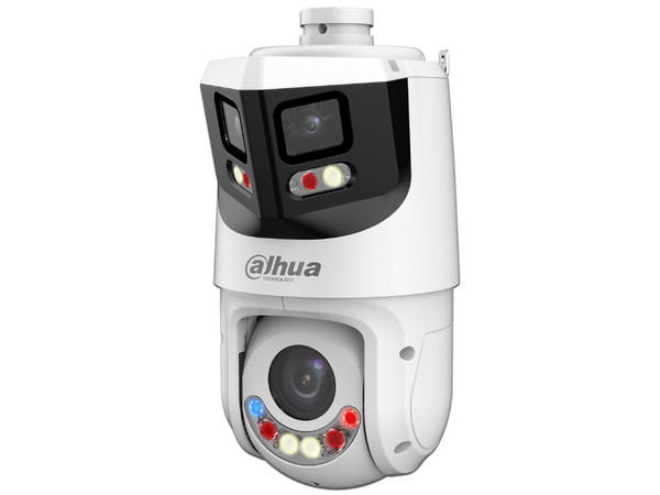 Cámara PTZ Dahua DH-SDT4E425-8P-GB-APV1 de 8MP (4096 x 1860), Lente de 2.8mm, IR hasta 50m, Bocina Integrada, Color Blanco.