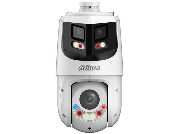 Cámara PTZ Dahua DH-SDT4E425-8P-GB-APV1 de 8MP (4096 x 1860), Lente de 2.8mm, IR hasta 50m, Bocina Integrada, Color Blanco.