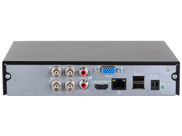 DVR Dahua DH-XVR1B04-I/T de 4 Canales, LiteWizSense, Admite HDCVI/AHD/TVI/CVBS/IP, Color Negro.