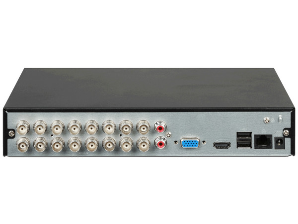 DVR Dahua DH-XVR1B16H-I Cooper de 16 Canales HDCVI, más 8 canales IP Adicionales de hasta 5MP, Penta-Híbrido HDCVI, AHD, TVI, CVBS, soporta un Disco Duro de hasta 6TB(No Incluido).