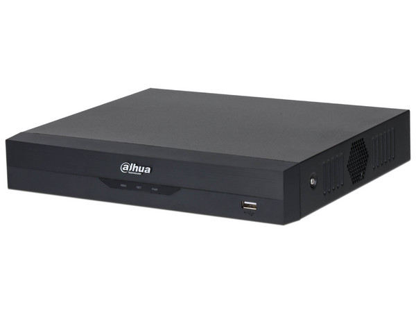 DVR Dahua DH-XVR5104HS-I3/T de 4 Canales y 2 adicionales IP, hasta 5MP Lite, 1 Puerto SATA para Disco Duro de hasta 16TB (No incluido).