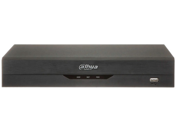 DVR Dahua DH-XVR5108HS-I3 de 8 canales 5MP Lite y 4 Canales IP, 1 Canal de Reconocimiento Facial, 1 Puerto SATA de hasta 10TB (Disco Duro No Incluido).