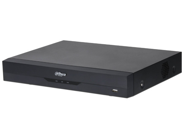DVR Dahua DH-XVR5116H-4KL-I3/T de 16 canales IP de 8MP (4K) y 16 Canales IP, 2 Canales de Reconocimiento Facial, 1 Puerto SATA de hasta 16TB (Disco Duro No Incluido).