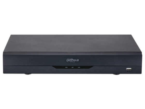 DVR Dahua DH-XVR5116HE-4KL-I3 de 16 Canales 4k y 16 Canales IP, 1 Bahías de Disco Duro (No Incluido), Codificación IA, Color Negro.