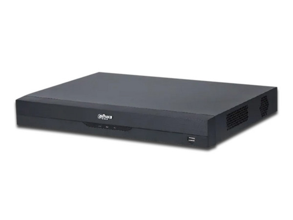 DVR Dahua DH-XVR5232AN-I2 de 32 canales de 5 MP, 2 canales de Reconocimiento Facial, 1080p, H.265+, 2 Puertos SATA para Disco Duro de hasta 10TB (No incluidos).