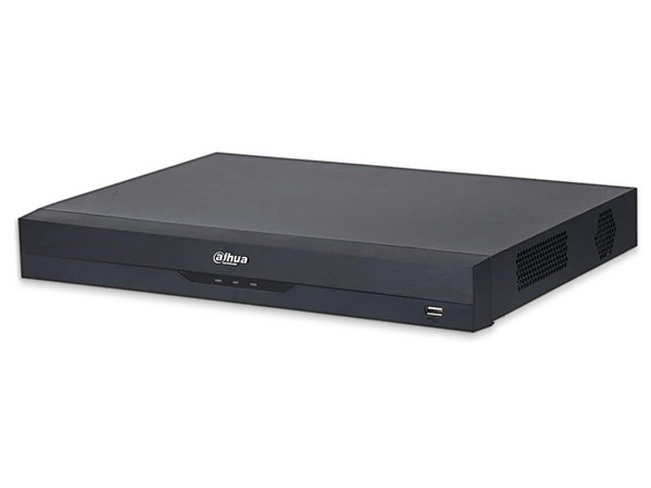 DVR Dahua de 32 Canales 5 MP Lite WizSense, HDCVI X PLUS, Audio Bidireccional en los 32 Canales, H.265+, Hasta 32 Ch HDCVI, Reconocimiento Facial, Protección Perimetral, 2 Sata de Hasta 16 TB.