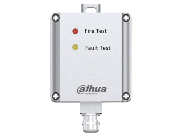 Unidad Terminal Dahua DHI HY LD413A P, Terminal para Cable Lineal, Deteccion de Calor, Montaje en Pared, Proteccion IP66, Color Plata.