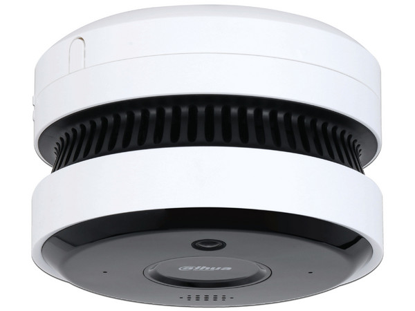 Cámara IP Tipo Dahua DHI-HY-SAV849HAN-E de 5MP (2592 x 1944), Lente de 2.0mm, Con Inteligencia Artificial Para Detección de Incendio, Microfono Integrado, Color Blanco.
