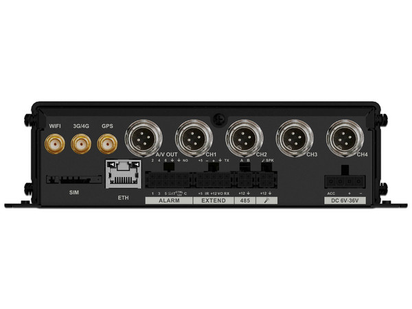 DVR Móvil Dahua DHI-MXVR1004-GFWI, 4 Canales, Soporta 2 Tarjetas SD, Color Negro.