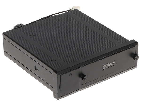 DVR Móvil DHI-MXVR4104-GFI de 4 Canales 1080p y 4 Canales IP, Lector SD hasta 256GB (Memoria no incluida), Soporta HDD hasta 2TB (No incluye disco duro).