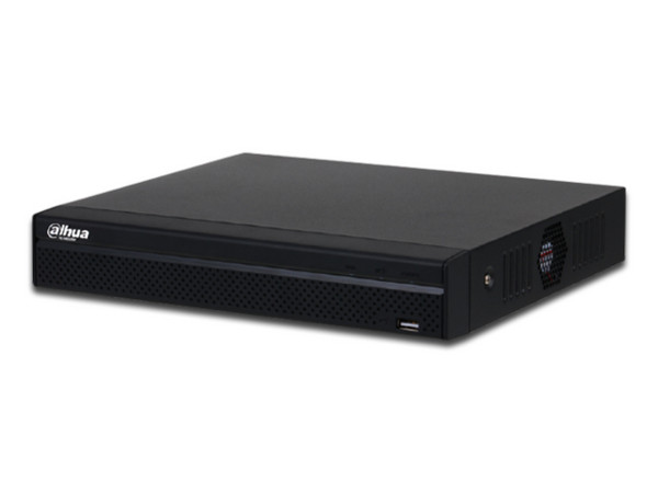 DVR Dahua DHI-NVR1104HS-P-S3/H de 4 canales IP, H.265+, 4 puertos PoE, no incluye disco duro.