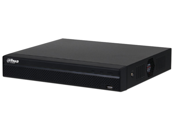 NVR Dahua IP DHI-NVR1104HS-P-S3/H, de 4 canales de video, HDMI, VGA, soporta hasta 8TB (no incluido).