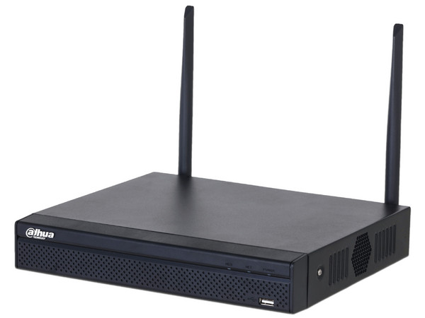 NVR Dahua DHI-NVR1108HS-W-S2-CE de 4 MP, 8 canales, Salida de video HDMI, VGA, no incluye disco duro, Color Negro.