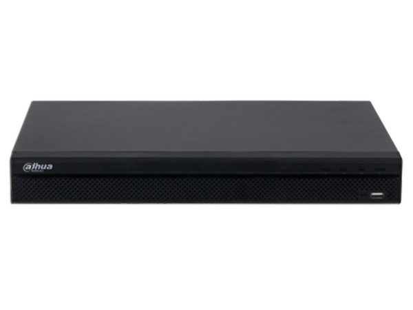 NVR Dahua DHI-NVR4216-4KS3 de 16 canales 8MP, 4K, Smart H265+ y Smart H.264 +, 2 puertos para Discos Duros 20TB (No incluido).