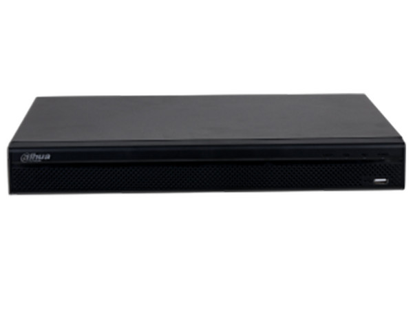 NVR Dahua DHI-NVR4232-16P-4KS3de 32 Canales IP, 8MP, 2 Bahías de Disco Duro (Discos No Incluidos), Color Negro.