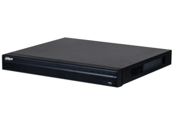 NVR Dahua DHI-NVR4232-16P-4KS3de 32 Canales IP, 8MP, 2 Bahías de Disco Duro (Discos No Incluidos), Color Negro.