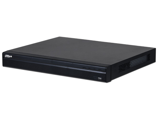 NVR Dahua DHI-NVR4232-4KS2/L de 32 canales 4K, 160Mbps, H.265+, 2 bahías de discos duros (No incluye disco duro). Color negro.