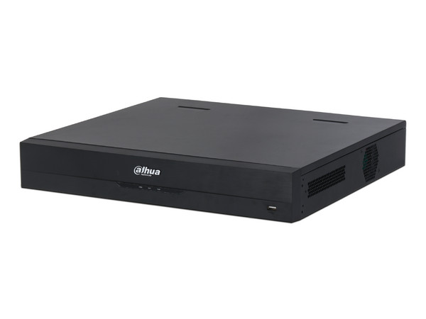 NVR Dahua NVR4416-16P-EI de 16 canales IP 4K con IA, 16 Puertos PoE, 4 puertos para Discos Duros (No incluido).