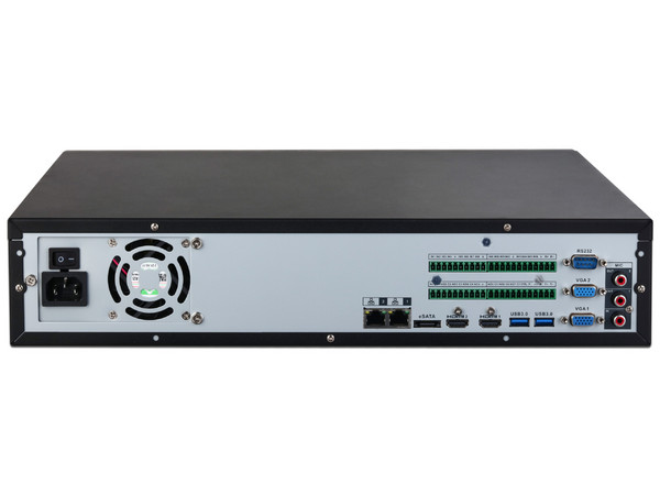 NVR Dahua DHI-NVR5816-EI2 IP WizSense de 16 Canales 8K, RJ45, H.265+, Entrada de 384 Mbps, 8 bahías de discos duros (No incluye disco duro), Color Negro.