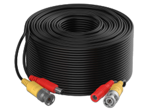Cable Coaxial Dahua DH-PFM9421-10-5 con Conector BNC (Video) y Alimentación, 10 m. Color Negro.