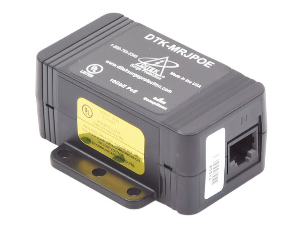 Protector Contra Sobretensiones Dahua DTK-MRJPOE, PoE/HiPoE hasta 10 GbE, para Cámaras IP PoE, WAP, Control de Acceso e Iluminación PoE.