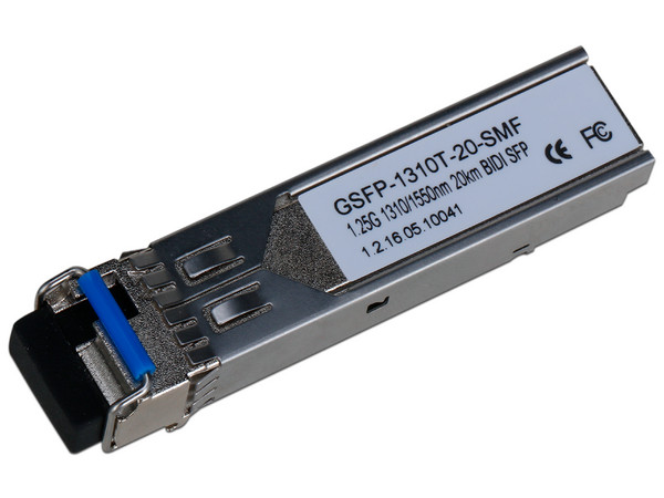 Transceptor Dahua Technologies SFP 10/100/1000 Mbps, Monomodo, Distancia 20 Km, Conector LC.