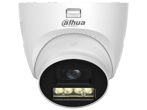 Cámara IP Tipo Domo Dahua HAC-HDW1200TQ-IL-T de 2MP (1080p), IR de Hasta 40m, IP67, Color Blanco.