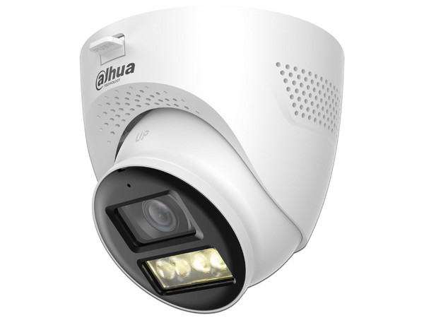 Cámara IP Tipo Domo Dahua HAC-HDW1200TQ-IL-T de 2MP (1080p), IR de Hasta 40m, IP67, Color Blanco.