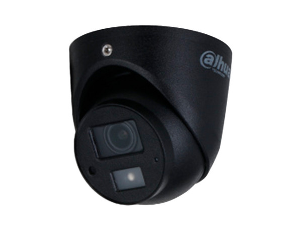 Cámara IP Mini Domo Dahua HAC-HDW1231G-A de 2MP, IR de hasta 20 m, Diseño compacto, Micrófono integrado, IP67. Color Negro