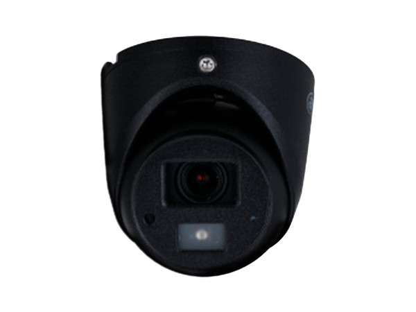 Cámara IP Mini Domo Dahua HAC-HDW1231G-A de 2MP, IR de hasta 20 m, Diseño compacto, Micrófono integrado, IP67. Color Negro