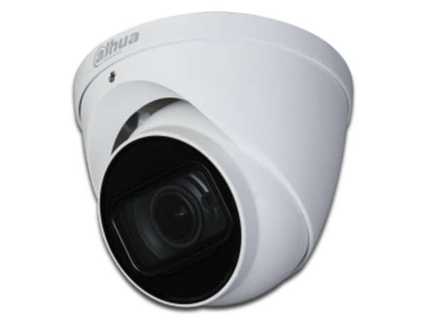 Cámara de vigilancia tipo Domo Dahua HAC-HDW2802T-Z-A-3711, 3840x2160p, (8MP), Lente motorizado, IR hasta 60m, Micrófono, IP67, BNC.