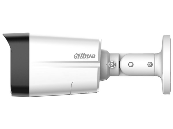 Cámara Tipo Bala Dahua HAC-HFW1200TLM-IL-T de 2MP, Lente de 2.8mm, Iluminación de hasta 40m, 	IP67. Color Blanco.