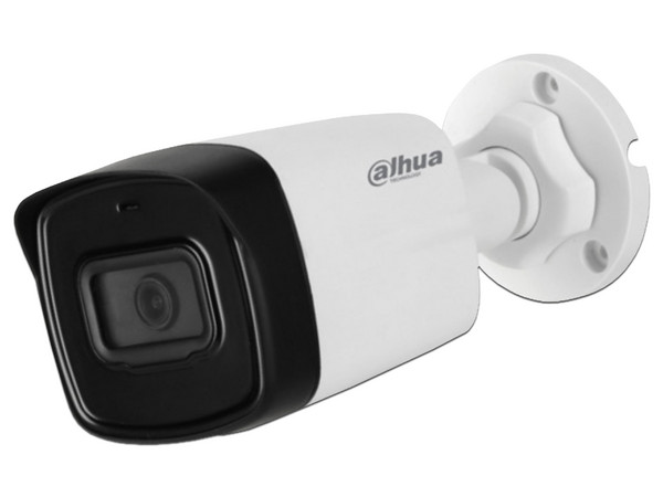 Cámara de Vigilancia tipo Bullet Dahua HAC-HFW1500TL-A-28 de 5MP, Lente 2.8mm, IP67, IR hasta 80m.
