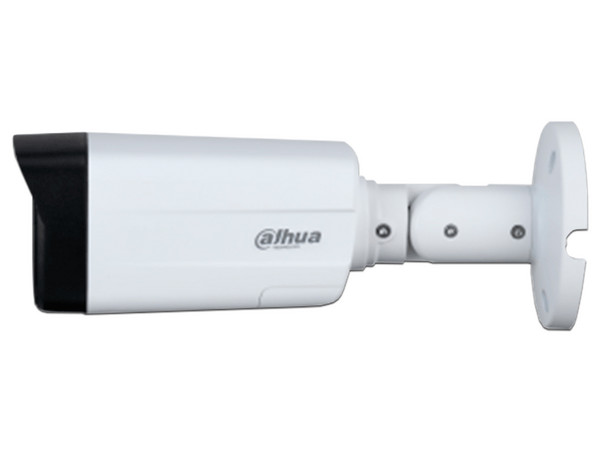 Cámara de vigilancia tipo Bullet Dahua HAC-ME1809TH-A-PV 4K, Lente de 3.6mm, IR hasta 40m, Micrófono integrado, IP67.