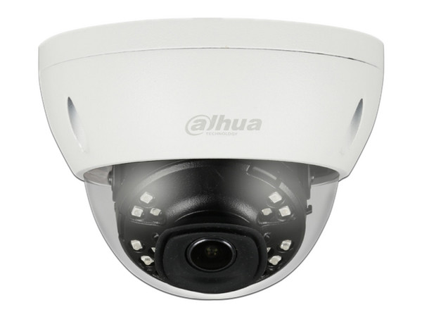 Cámara de vigilancia tipo domo Dahua IPCHDBW4431E28 de 4MP con lente de 2.8mm, IR hasta 30m, PoE.