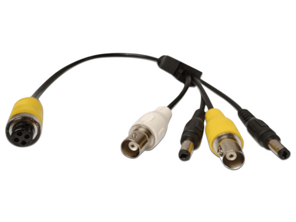 Cable Adaptador Dahua con Conector tipo Aviación a BNC, para  Cámaras con conector BNC a XVRs Dahua.