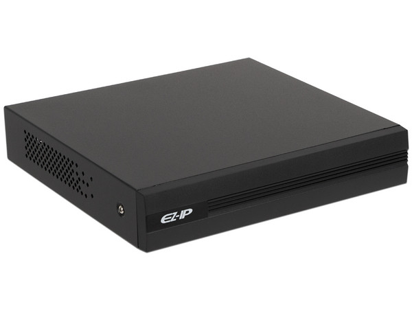 NVR Dahua EZIP NVR1B04HC4P de 4 Canales IP +PoE, H265+, H264+, Soporta Cámaras de hasta 6MP, 1 puerto SATA para Disco Duro de hasta 4TB(No Incluido).