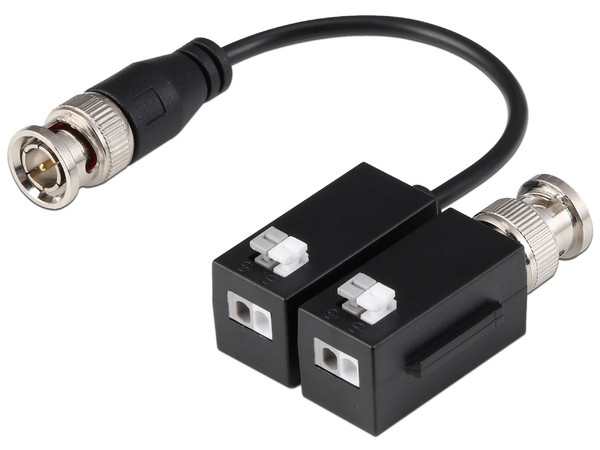 Transceptores Pasivos Dahua PFM800B-4K, hasta 4K, HDCVI/AHD/TVI/CVBS, Color Negro. Paquete con 2 piezas.