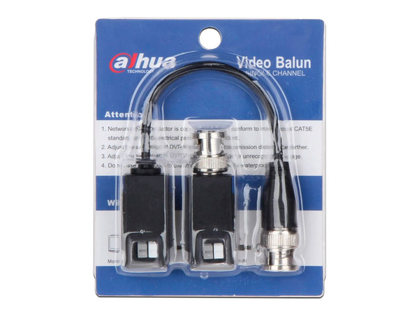 Transceptores Pasivos Dahua PFM800B-4K, hasta 4K, HDCVI/AHD/TVI/CVBS, Color Negro. Paquete con 2 piezas.