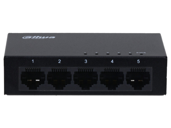 Kit Dahua PFS3005-5GT/IPC-HFW1839TC-A-IL, Switch PFS3005-5GT de 4 Puertos PoE 10/100 Mbps, 2 Puertos Uplink 10/100 Mbps, 65W, Administrable, Cámara IP Tipo Bala DH-IPC-HFW1839TC-A-IL de 8MP (3840 x 2160), Lente de 2.8mm, IR de Hasta 30m.