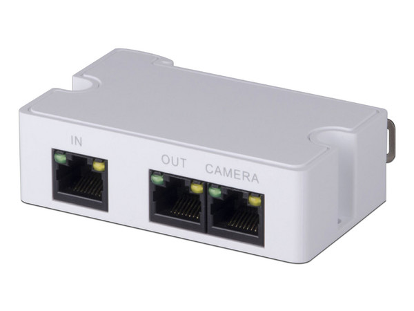 Extensor Dahua POE y POE plus pasivo, conexión en cascada hasta 300m, 2 puertos fast ethernet.
