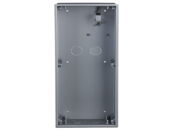 Caja de Montaje DAHUA VTM127, 2 Módulos, Color Plata, Usada con VTM125 y Aplicable a VTO4202F-X #MCI2Q125.