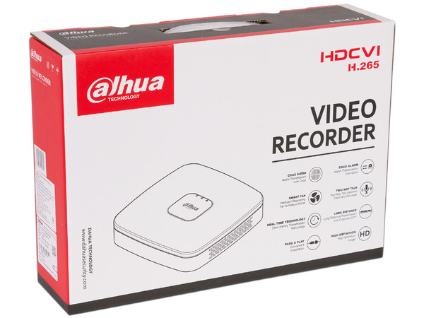 DVR pentahíbrido Dahua XVR4104CNX de 4 canales, 1080p, P2P, HDMI, VGA.
