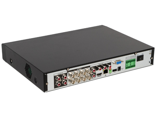 DVR Dahua de 8 canales penta-híbrido con grabación HDCVI /AHD/TVI/CVBS/IP, 1080p. Color Negro.
