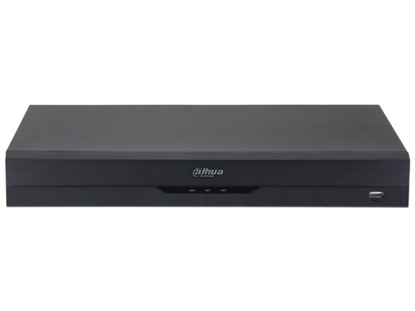 DVR de 16 Canales 4K, WizSense, IA, H.265+, 2 Bahías de Disco Duro, 16 Canales + 16 IP (hasta 32 IP), 2 Canales de Reconocimiento Facial, SMD Plus, Codificación IA, Funciones IoT y POS, Audio Bidireccional.